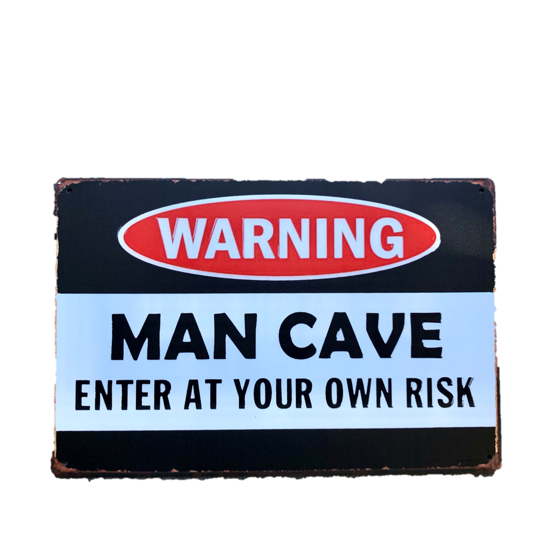 Lao Trouw Leggen Metalen Bord Mancave Warning Man Cave 20x30cm - Bardecoratie.nl